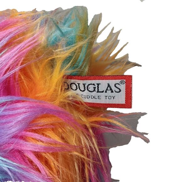 Douglas Cuddle Toys Izzy Owl Fuzzle Rainbow Tie Dye Plush Stuffed Animal 13” Toy - Picture 3 of 4